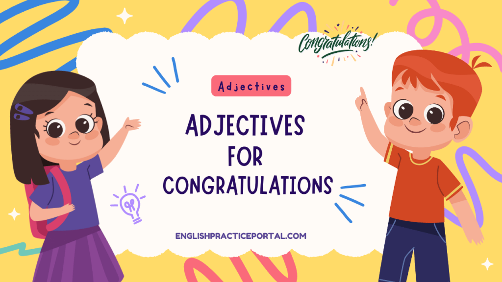 Adjectives for Congratulations