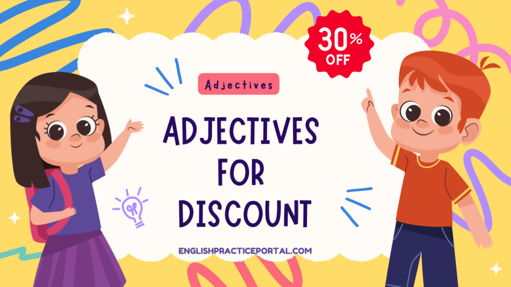 Adjectives for Discount