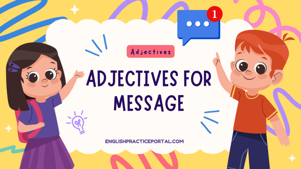 Adjectives for Message