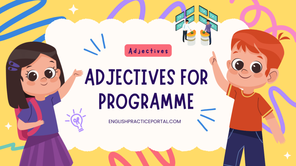 Adjectives for Programme