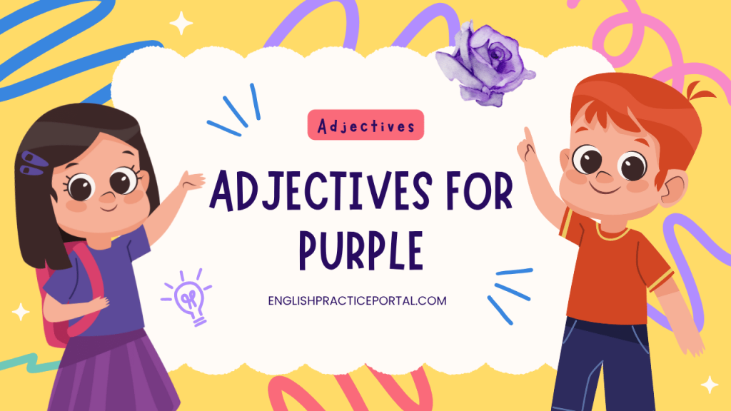 Adjectives for Purple