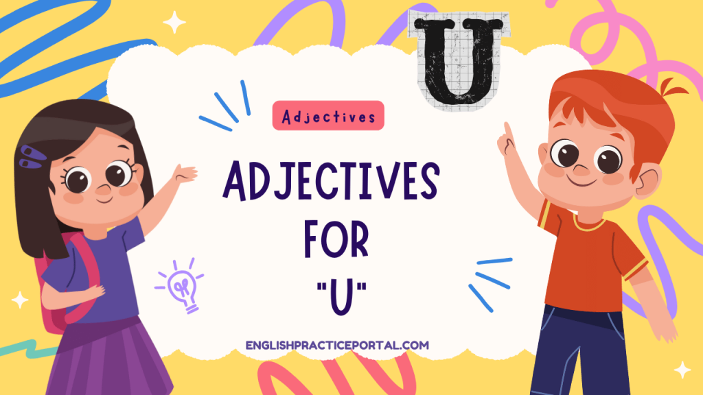 Adjectives for U