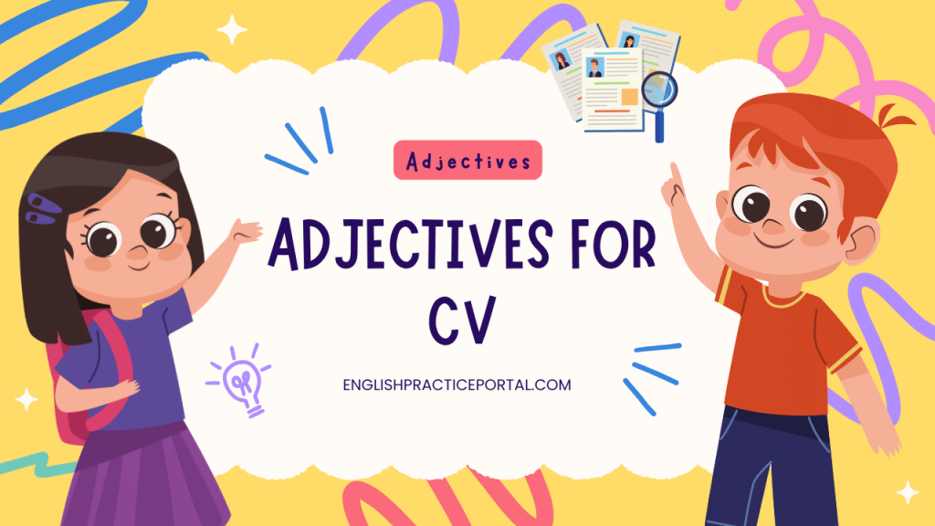 adjectives for CV