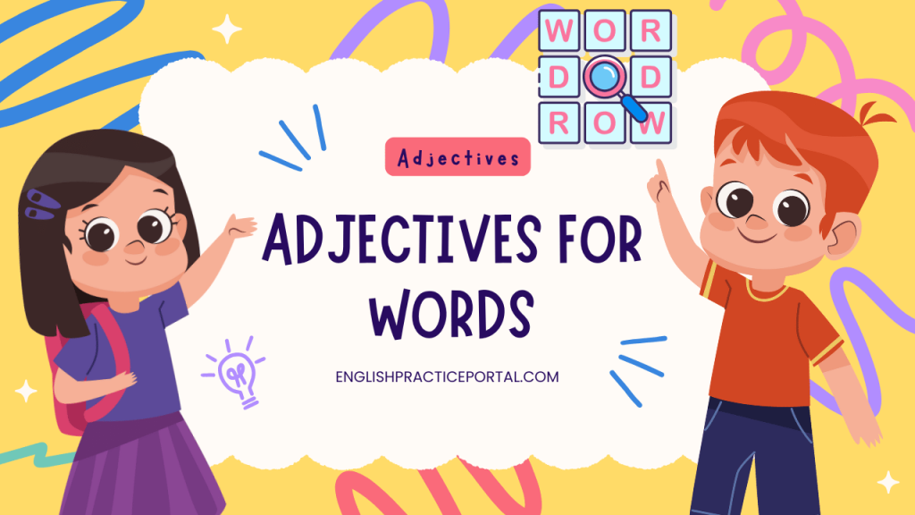 adjectives for Words