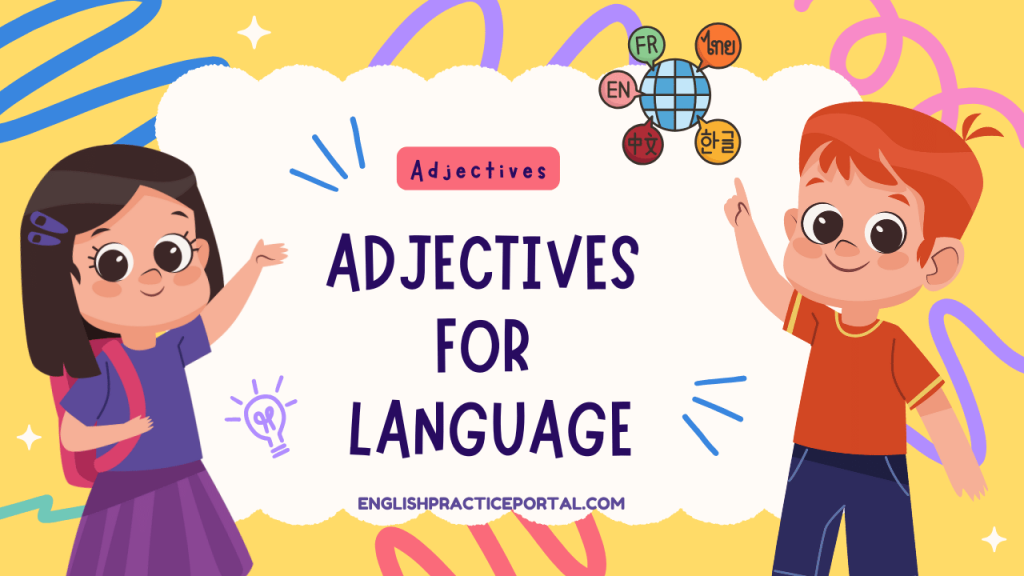 Adjectives for Language