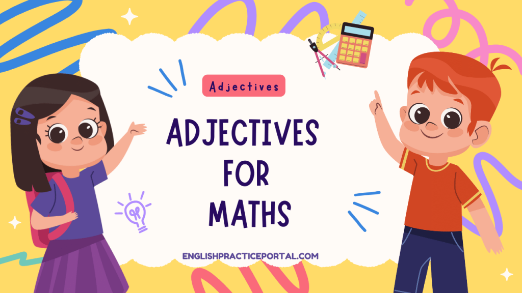 Adjectives for Maths