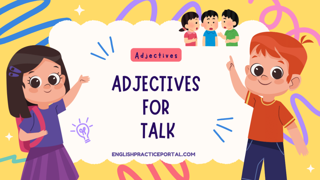 Adjectives for Talk
